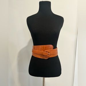 Tan brown belt, fits snug